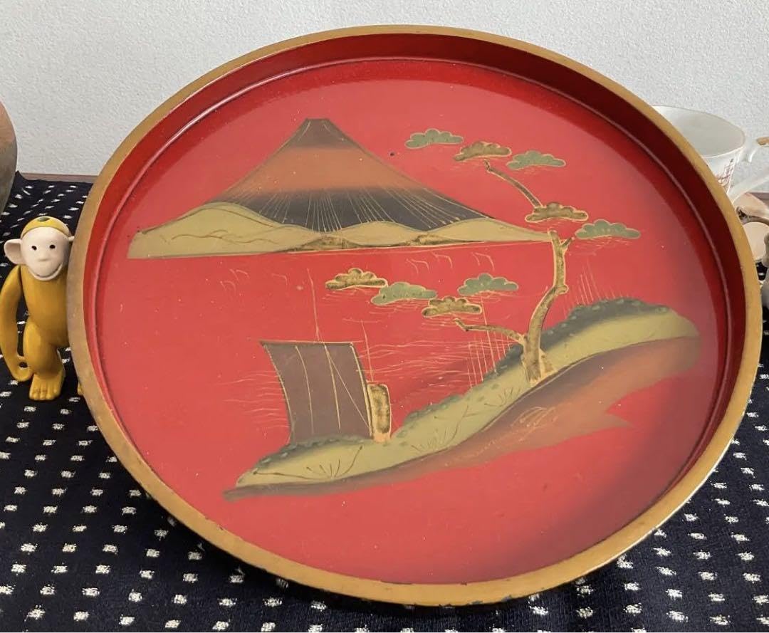 年代物特産品 輪島塗 御盆 Amazon.co.jp: レトロ 輪島塗 ミニお盆 1枚うるし 工芸品 漆